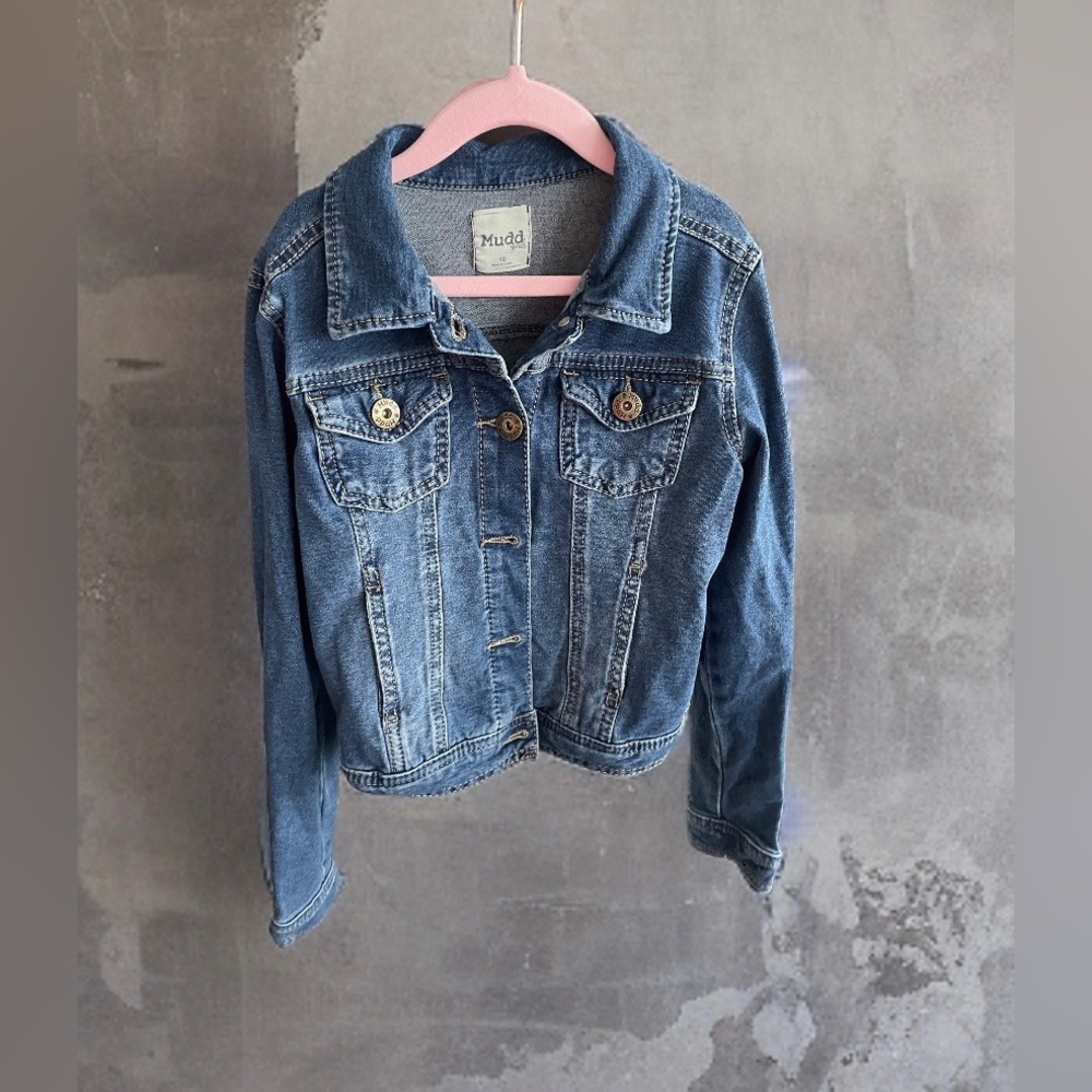 Girls Mudd Jean Jacket, Dark Wash, Size 10